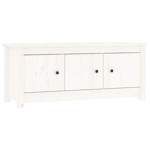 vidaXL skoreol 110x38x45,5 cm massivt fyrretr&aelig; hvid