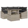 vidaXL Havesofa S&aelig;t 5 stk. Lysegr&aring; polyrattan