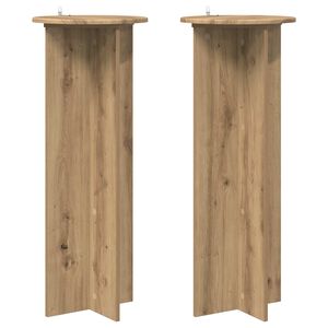vidaXL Planteholder 2 stk. Artisan-eg &Oslash;40 x 100 cm Konstrueret tr&aelig;