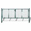 vidaXL hegnsl&aring;ge st&aring;l 300x125 cm gr&oslash;n