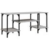 vidaXL tv-bord 102x35x45,5 cm konstrueret tr&aelig; gr&aring; sonoma-eg