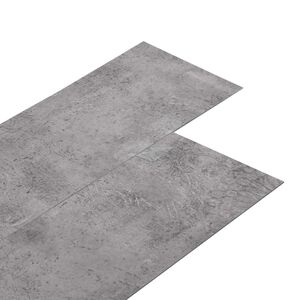 vidaXL Selvkl&aelig;bende Gulvplank Cement Brun 4,46 m&sup2; 32 stk. PVC