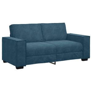 vidaXL 2-personers sofa 180x78x84 cm fl&oslash;jl bl&aring;