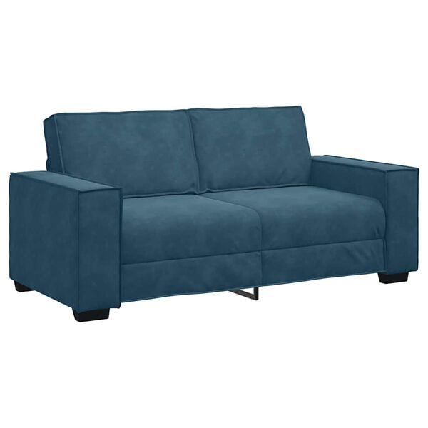 vidaXL 2-personers sofa 180x78x84 cm fl&oslash;jl bl&aring;