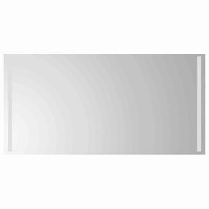 vidaXL LED badev&aelig;relsesspejl Transparent 100 x 50 cm h&aelig;rdet glas