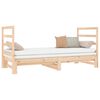 vidaXL daybed med udtr&aelig;k 2x(90x190) cm massivt fyrretr&aelig;