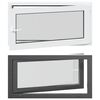 vidaXL Kip & Drej K&aelig;lder Vinduet RISOR 110 x 60 cm PVC og glas