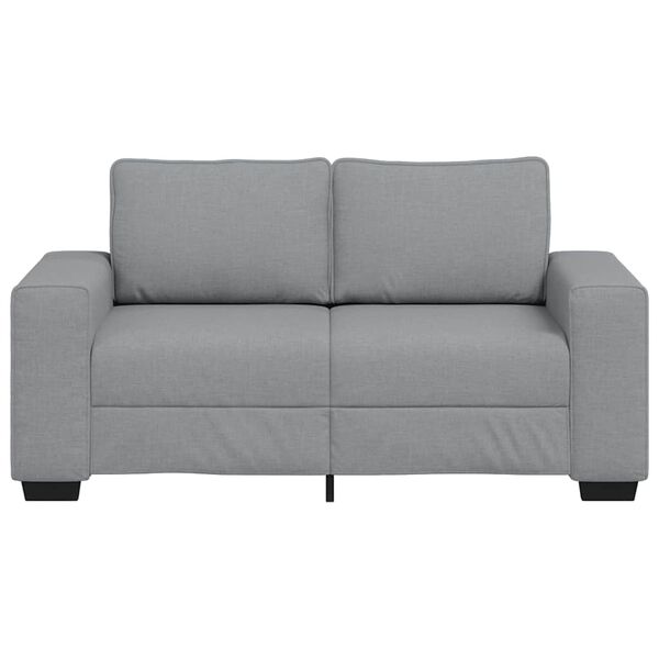 vidaXL 2-personers sofa 120 cm stof lysegr&aring;