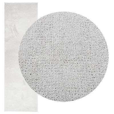 vidaXL gulvtæppe OVIEDO 80x250 cm kort luv grå