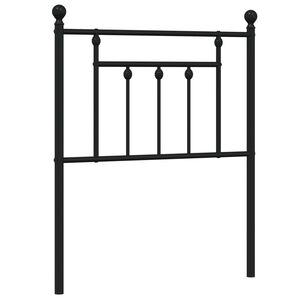 vidaXL udskiftningsgavl 75 cm metal sort