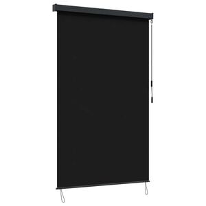 vidaXL Rullegardin Sort 120 x 250 cm Stof og Aluminium