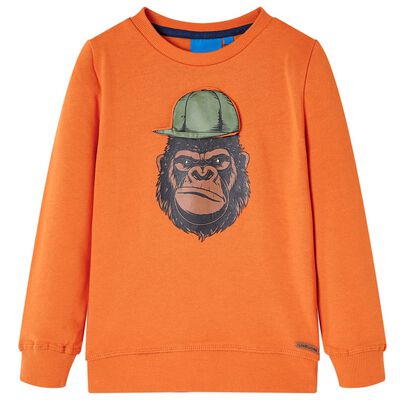 Sweatshirt til børn orange str. 92
