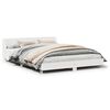 vidaXL sengeramme uden madras 120x190 cm massivt fyrretr&aelig; hvid