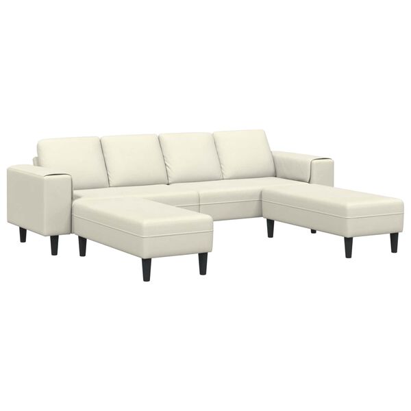 vidaXL Stue Sofa 3 pcs Creme