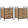 vidaXL Natskab 2 stk. Artisan-eg 48 x 36,5 x 60 cm Konstrueret tr&aelig;