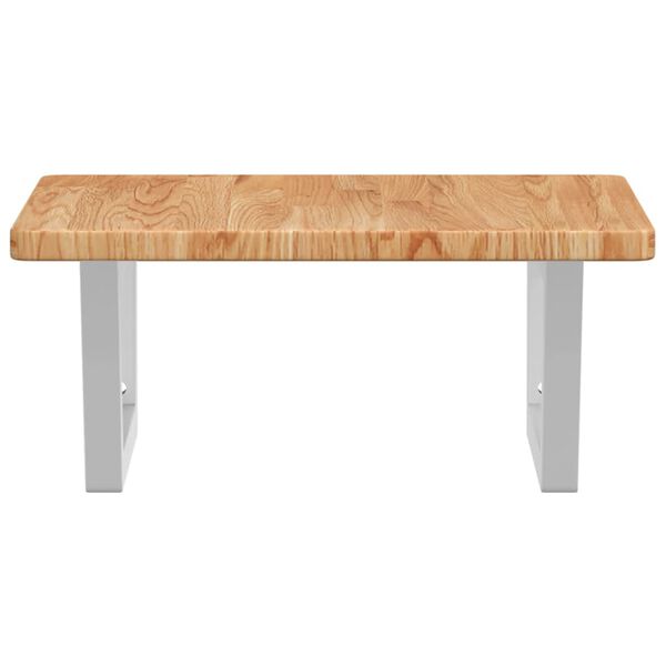 vidaXL badev&aelig;relseshylde st&aring;l og massivt egetr&aelig;