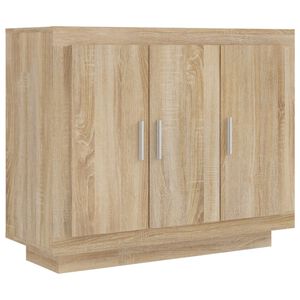 vidaXL sk&aelig;nk 92x35x75 cm konstrueret tr&aelig; sonoma-eg