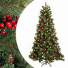 vidaXL Kunstigt Hinged Juletr&aelig; 150 cm 150 LED'er Varm hvid