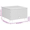 vidaXL havebord 55x55x36 cm polyrattan og akacietræ beige