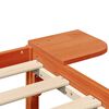 vidaXL Sengestel Voks brun 140 x 190 cm Massiv fyrretræ