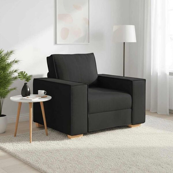 vidaXL sofastol sort 100x78x84 cm stof