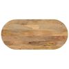 vidaXL bordplade 120x60x3,8 cm oval massivt mangotr&aelig;