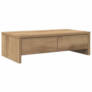 vidaXL sk&aelig;rmholder med skuffer 50x27x15 cm konstrueret tr&aelig; kunsteg