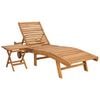 vidaXL Solstol 2 pcs Brun Massiv Teaktr&aelig;