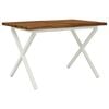 vidaXL Dining table med live edge 90 x 55 x 75 cm Massivt Akacietr&aelig;