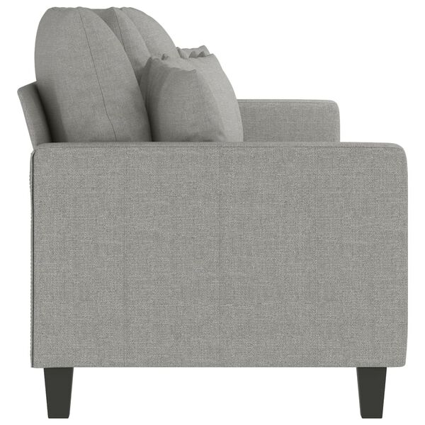 vidaXL 3-personers sofa 210 cm stof lysegr&aring;