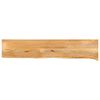 vidaXL bordplade 140x20x3,8 cm naturlig kant massivt mangotr&aelig;