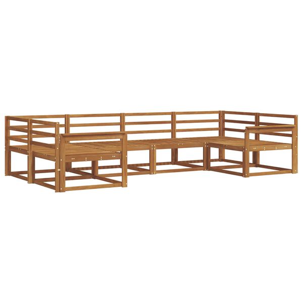 vidaXL Udend&oslash;rs sofagruppe 6 pcs Naturfarvet Massivt Akacietr&aelig;