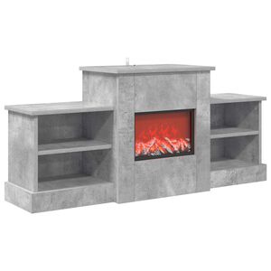 vidaXL Elektrisk pejs Beton 110 x 30 x 50 cm Konstrueret tr&aelig;
