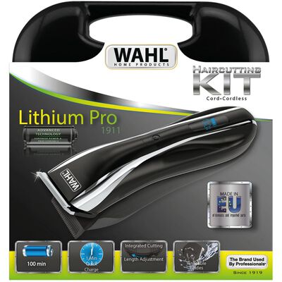 Wahl hårtrimmersæt 13 dele Lithium Pro LCD 6 W