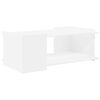 vidaXL Sofabord Hvid 90 x 50 x 33 cm Konstrueret tr&aelig;