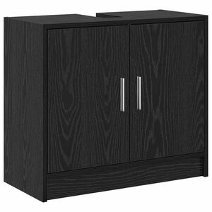 vidaXL Badev&aelig;relsesskab Sort eg 63 x 29 x 55 cm Konstrueret tr&aelig;