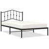 vidaXL sengeramme med sengegavl 107x203 cm metal sort