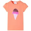 vidaXL T-shirt til b&oslash;rn str. 104 neon-orange