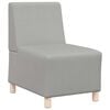 vidaXL modul&aelig;r sofa uden arml&aelig;n skygr&aring; 55 cm stof