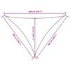 vidaXL solsejl 5x6x6 m trekantet oxfordstof terrakotta