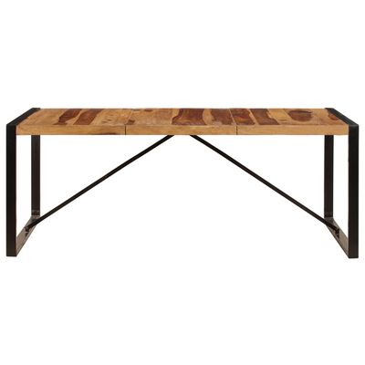 vidaXL spisebord i massivt sheeshamtræ 200 x 100 x 75 cm