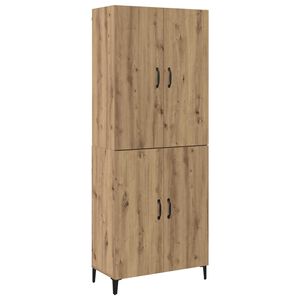 vidaXL Highboard 2 stk. Artisan Egetr&aelig; 69,5 x 34 x 180 cm