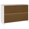 vidaXL Sideboard Drammen Hvid 114 x 43 x 75.5 cm Massivt fyrretræ