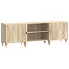 vidaXL TV-skab Sonoma-eg 150 x 31 x 50 cm Konstrueret tr&aelig;