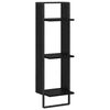 vidaXL V&aelig;ghylde V&aelig;gmonteret Sort eg 30 x 25 x 100 cm Konstrueret tr&aelig;