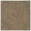 vidaXL Omr&aring;det&aelig;pper Naturfarvet og sort 120 x 120 cm Jute