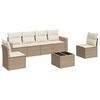 vidaXL sofas&aelig;t til haven 7 dele med hynder polyrattan beige