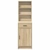 vidaXL Highboard Sonoma eg 40 x 40,5 x 135 cm Konstrueret tr&aelig;