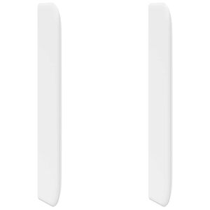 vidaXL Hovedg&aelig;rde&oslash;re Hvid PVC