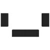 vidaXL TV-m&oslash;bels&aelig;t 4 pcs Sort Konstrueret tr&aelig;
